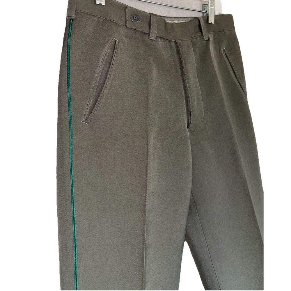 Vintage Austrian Wool Army Field Pants Mens 29X32.5 Military Utility Button Fly - Picture 2 of 13